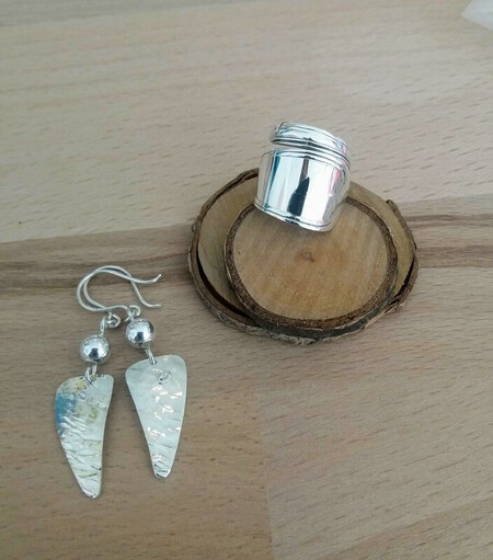 Bague manche petite cuill&egrave;re AG 950