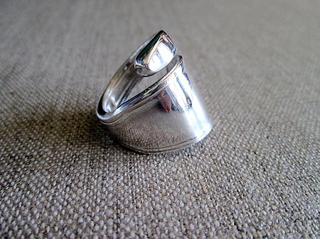 Bague manche petite cuillere - Argent massif 950
